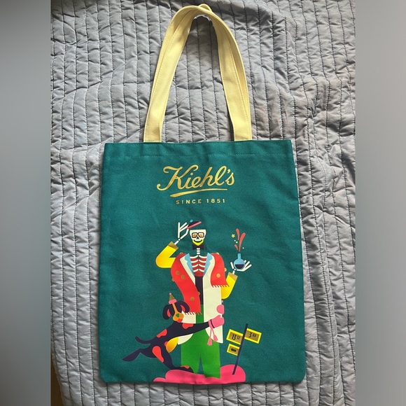 Kiehl’s Limited Edition Designer Tote Bag Shoulder Carry On Janine Rewell - Picture 3 of 4